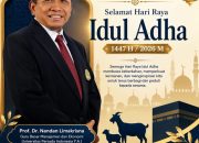 Idul Adha 1447 H/2026, Prof Dr Nandan Limakrisna Tekankan Nilai Keikhlasan dan Persaudaraan
