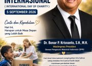 Dr. Bonar: Hari Amal Internasional Jadi Momentum Menguatkan Semangat Kemanusiaan